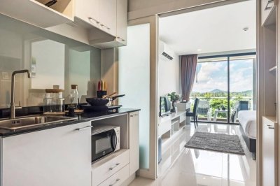 9R0386 คอนโดมิเนียม ห้องสตูดิโอ ให้เช่าเดือนละ 13,000 บาท โซนวิชิต