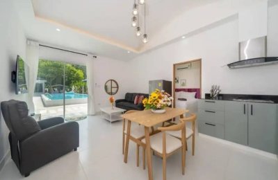 9R0542 ให้เช่าบ้านเดี่ยวชั้นเดียว with common pool 2ห้องนอน 2ห้องน้ำ ราคา 59,000/เดือน โซนวิชิต