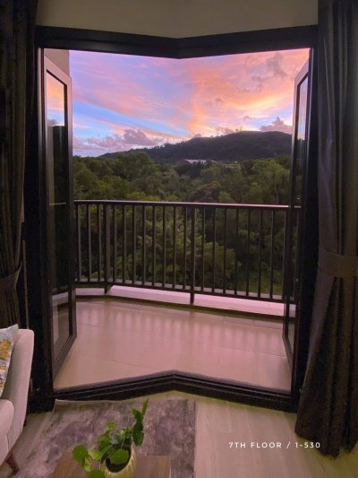 9R0567 Condominium for rent studio room 18,000/month at wichit