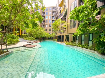 9R0576 คอนโดมิเนียม ห้อง studio room ให้เช่าเดือนละ 16,000 บาท โซนวิชิต