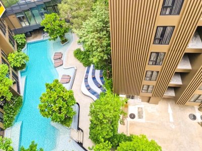 9R0576 คอนโดมิเนียม ห้อง studio room ให้เช่าเดือนละ 16,000 บาท โซนวิชิต