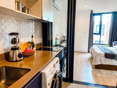 9R0576 คอนโดมิเนียม ห้อง studio room ให้เช่าเดือนละ 16,000 บาท โซนวิชิต