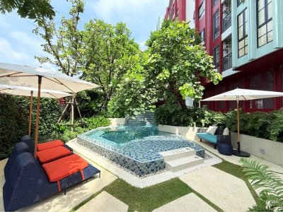 9R0768 คอนโดมิเนียม 1 ห้องนอน 1 ห้องน้ำ ให้เช่าเดือนละ 23,000 บาท โซนวิชิต