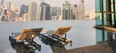 The Crest Sukhumvit 34 near BTS Thong Lor 1 Bed 1 Bath 45 Sqm. Fully Furnished