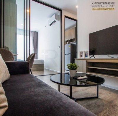 Knightsbridge Sukhumvit-Thepharak Near Thipphawan Station 1 Bed 1 Bath 27 sq m. Fully Furnished