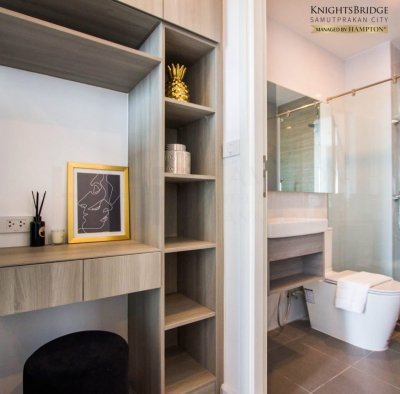 Knightsbridge Sukhumvit-Thepharak Near Thipphawan Station 1 Bed 1 Bath 27 sq m. Fully Furnished