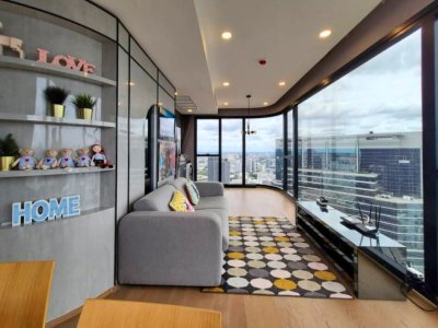 Ashton Chula-Silom MRT Samyan 2 beds 2 Baths  64 sq m. Fully Furnished