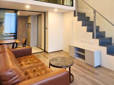 SOHO Bangkok Ratchada Near MRT Huai Khwang Duo Space  33 sq m. Fully Furnished