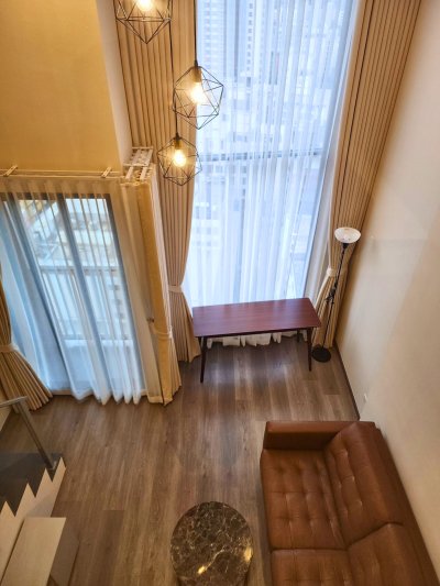 SOHO Bangkok Ratchada Near MRT Huai Khwang Duo Space  33 sq m. Fully Furnished