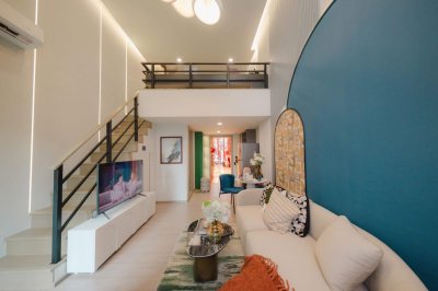 Aspire Sukhumvit Rama4 near BTS Phra khanong  25.50 m². Fully Furnished