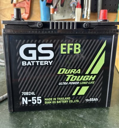 แบตเตอรี่รถยนต์ GS-N-55EFB