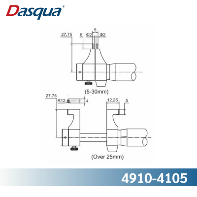 DASQUA Digital Inside Micrometer 4910-4105,4120