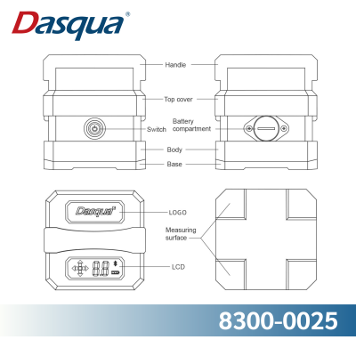 Dasqua 8300-0025 High Precision Level with Portable Display Kit