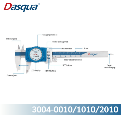 Dasqua Combined Dial & Digital Caliper 3004-0010/1010/2010