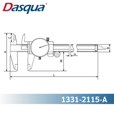 Dasqua 1331-2115-A  Dial Caliper