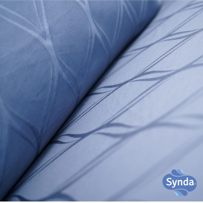 Fitted bed sheet, SYNDA RIVERINE NAVY Fitted bed sheet, SYNDA RIVERINE NAVY