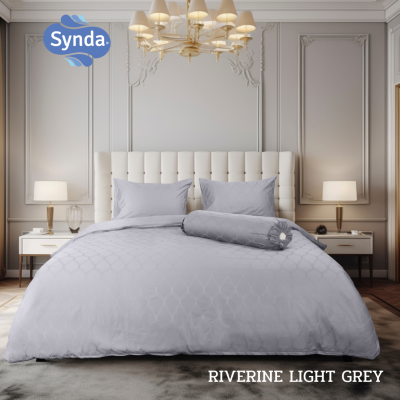 Fitted bed sheet, SYNDA RIVERINE LIGHT GREY Fitted bed sheet, SYNDA RIVERINE LIGHT GREY