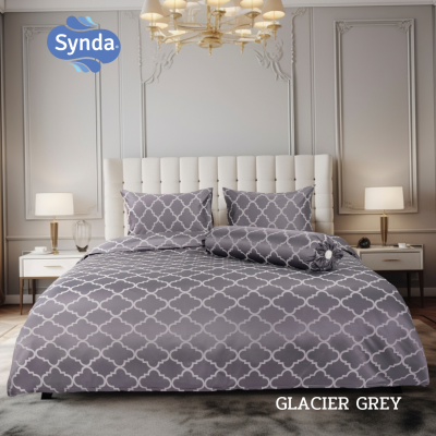Fitted bed sheet, GLACIER GREY