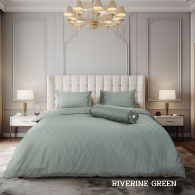 ผ้าปูที่นอนรัดมุม รุ่น RIVERINE GREEN ผ้าปูที่นอนรัดมุม รุ่น RIVERINE GREEN