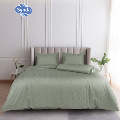 Fitted bed sheet, LUNARIA GREEN