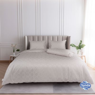 ผ้าปูที่นอนรัดมุม รุ่น  LUNARIA BEIGE ผ้าปูที่นอนรัดมุม รุ่น  LUNARIA BEIGE