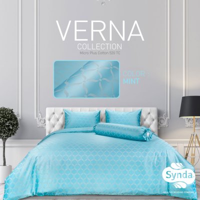 ผ้าปูที่นอนรัดมุม รุ่น VERNA MINT ผ้าปูที่นอนรัดมุม รุ่น VERNA MINT
