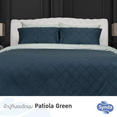 Fitted bed sheet, PATIOLA GREEN