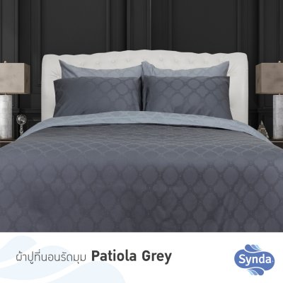 Fitted bed sheet, PATIOLA GRAY model