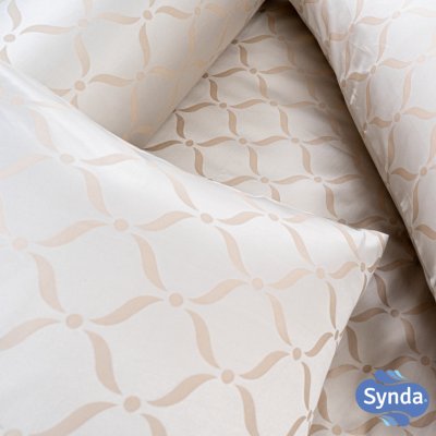 Fitted bed sheet, VERNA BEIGE