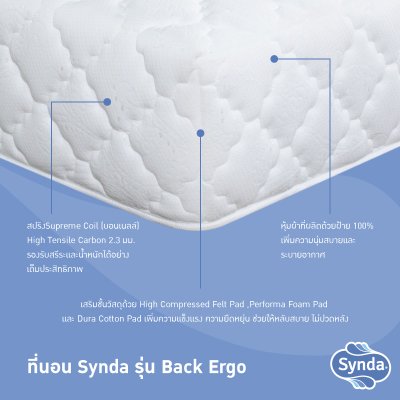Synda mattress Back Ergo