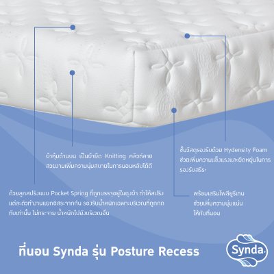 ที่นอน Synda รุ่น Posture Recess ที่นอน Synda รุ่น Posture Recess
