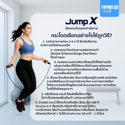 TOYOKI Jump X เชือกกระโดดออกกำลังกาย