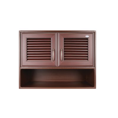 ตู้ลอยคู่ + ชั้นวาง WT-777 ลายไม้แดง