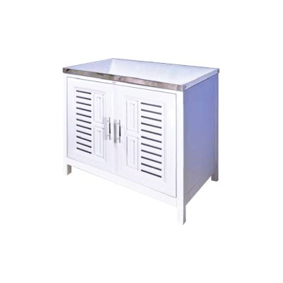 Knockdown ท็อปสเตนเลส VC สีขาว