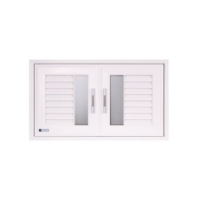 บานซิงค์ใต้ถังแก๊ส OK สีขาว