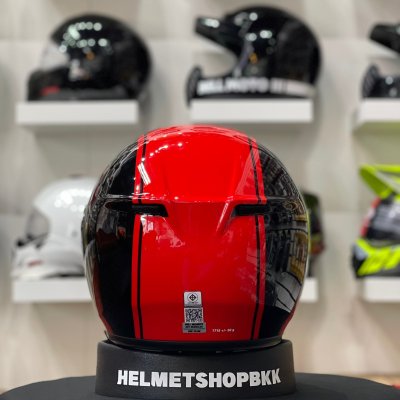 หมวกกันน็อคเต็มใบ BELL SRT MODULAR RIBBON GLOSS BLACK/RED