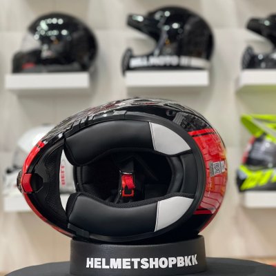 หมวกกันน็อคเต็มใบ BELL SRT MODULAR RIBBON GLOSS BLACK/RED
