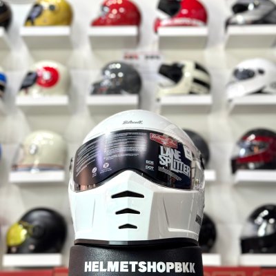 หมวกกันน็อคเต็มใบ BILTWELL LANE SPLITTER GLOSS WHITE