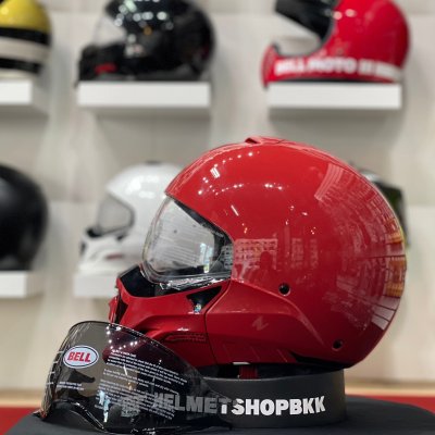 หมวกกันน็อคเต็มใบ BELL BROOZER DUPLET GLOSS RED