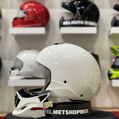 หมวกกันน็อคเต็มใบ BELL BROOZER DUPLET GLOSS WHITE