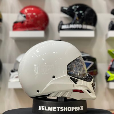 หมวกกันน็อคเต็มใบ BELL BROOZER DUPLET GLOSS WHITE