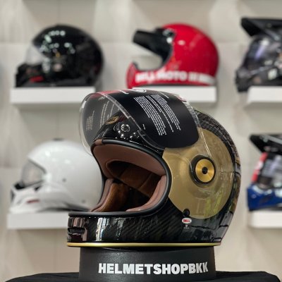 หมวกกันน็อคเต็มใบ BELL BULLITT CARBON TT GLOSS BLACK GOLD