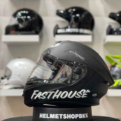 หมวกกันน็อคเต็มใบ RACE STAR DLX FLEX FASTHOUSE STREET PUNK MATTE BLACK