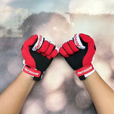 FASTHOUSE SPEED STYLE MOD GLOVE RED WHITE