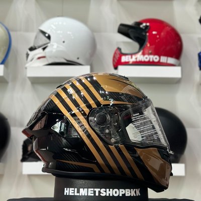 หมวกกันน็อคเต็มใบ BELL RACE STAR FLEX DLX GLOSS BLACK/GOLD