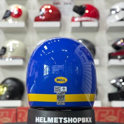 หมวกกันน็อคเต็มใบ BELL MOTO-3 CLASSIC GLOSS BLUE LIMITED EDITION