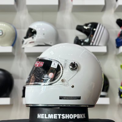 หมวกกันน็อคเต็มใบ BILTWELL GRINGO S GLOSS WHITE
