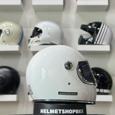 หมวกกันน็อคเต็มใบ BILTWELL GRINGO S GLOSS WHITE