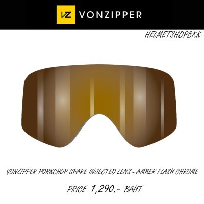 FASTHOUSE VONZIPPER PORKCHOP SPARE INJECTED LENS AMBER FLASH CHROME