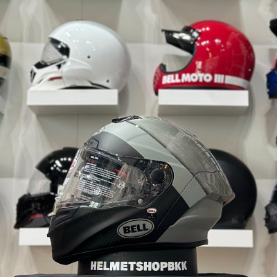 หมวกกันน็อคเต็มใบ BELL RACE STAR FLEX SUGE METAL/GREY